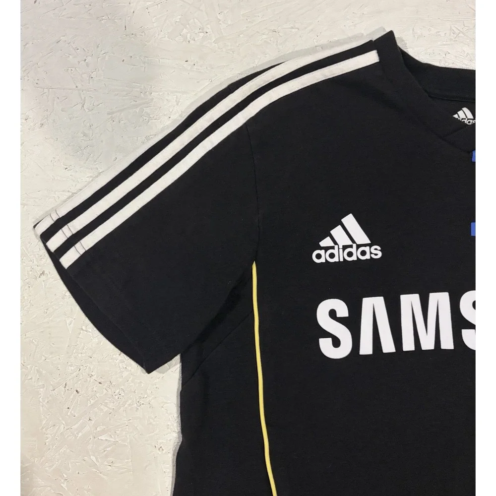 Adidas 2012/13 Chelsea FC Soccer Training Jersey Mens Small Black Short Sleeve